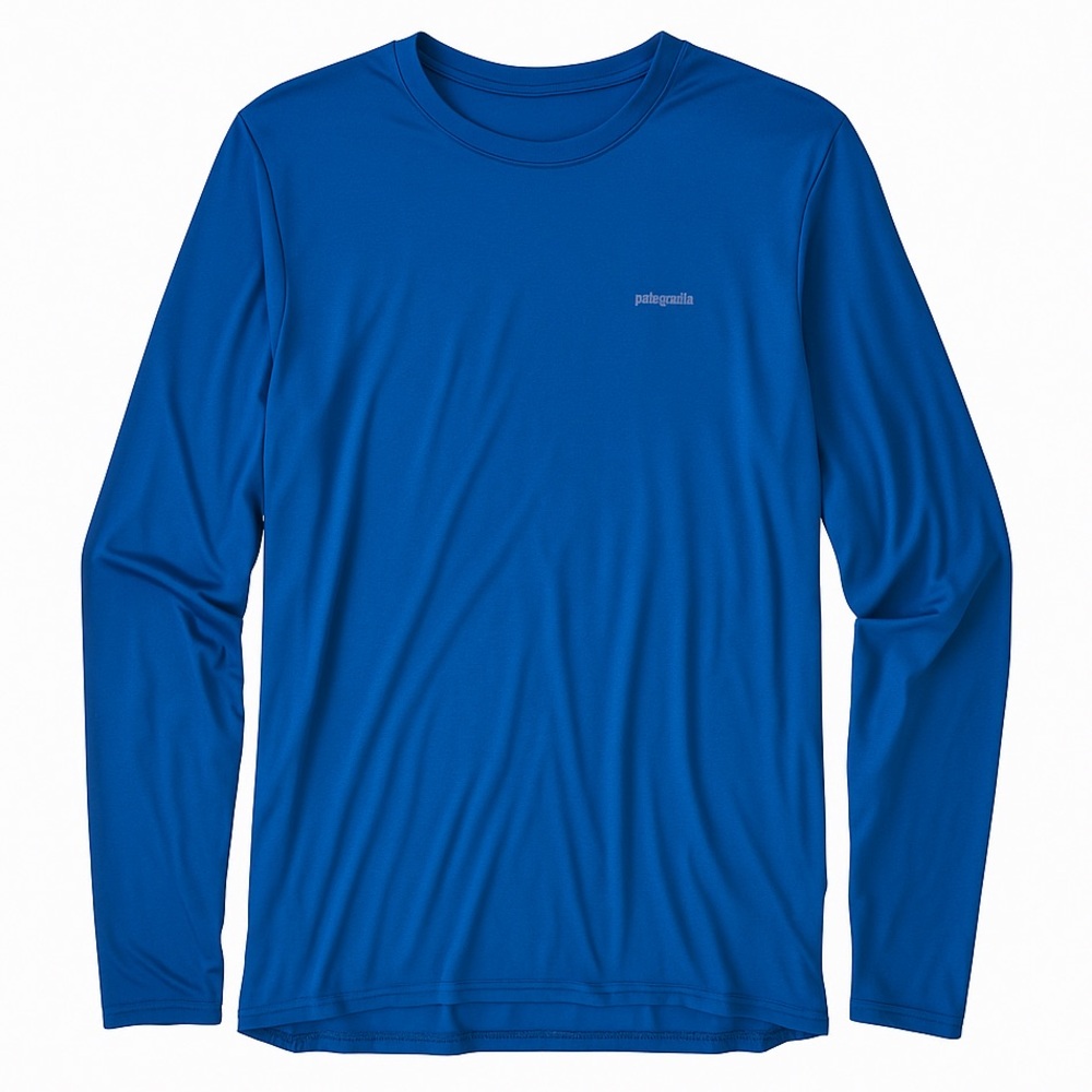 Blue Patagonia Long Sleeve Performance Shirt
